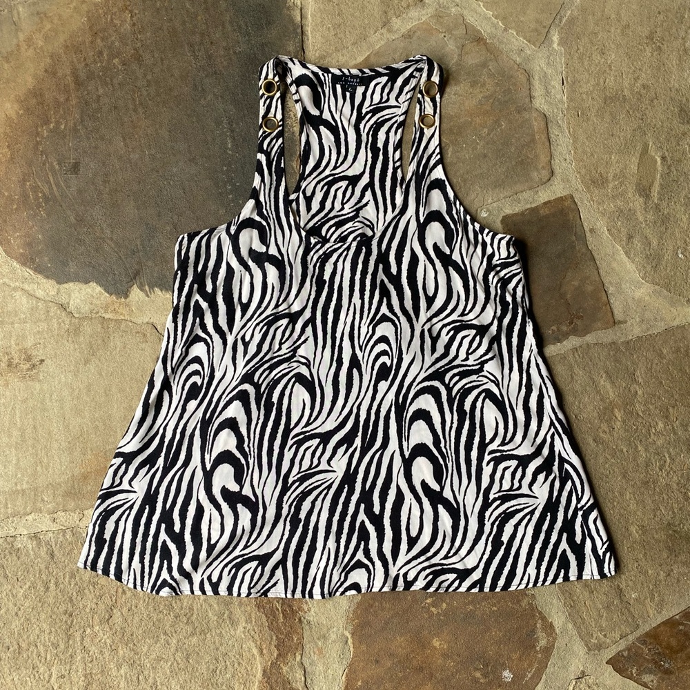 Women’s T- bags zebra print tank top